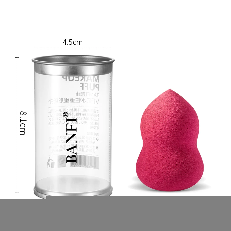 Banfi cucurbit shape Makeup Tools Facial Soft Concealer Foundation Make up Sponge Face Powder Puff with box