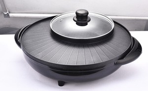 BBQ  Multi-function pan    electric  grill pan 2 in 1 hot pot