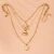 Import Beach Boho gold plated Sea star Coin  Shell  turtles multi layered  Pendant Necklace Sea Life Chain Ocean Series women Jewelry from China