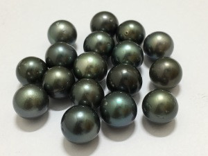 BEAUTIFUL TAHITIAN LOOSE  PEARL GRAY COLOR ROUND SHAPE 11.5-12.5 MM SIZE LUSTER A