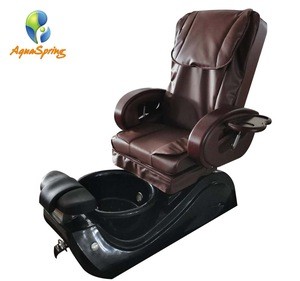 Beauty Salon Luxury Electric Recliner Nail Massage No Plumbing Glass Bowl Manicure Spa Pedicure Chair