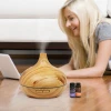 Best diffuser essential oil Factory Top Seller Ultrasonic Aroma Diffuser 300ml Wood Grain  Humidifier