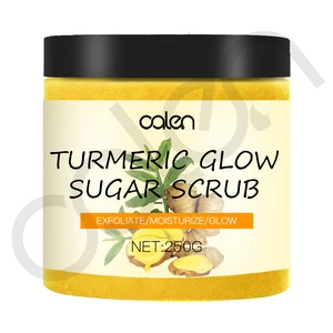 Best Face Glow Brightening Private Label 250g Body Turmeric Scrub