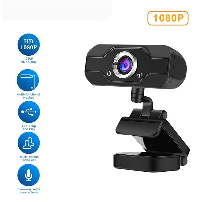 Best flexible webcam camera full hd 1080p webcam with microphone for PC rotatable usb 4k autofocus webcam