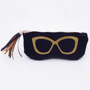 Best pu leather soft eyeglasses bag beauty eyewear  cases