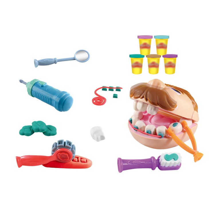 Best Quality Promotional Eco Friendly Dentist PlayDough Toys For Kids CLAY SLIME