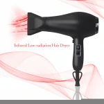 Best Selling Electric Ionic Black Color 2300W Household Flight Hair Dryer Professional Salon Professional Hair Dryer