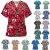 Import Best Selling Medical Scrubs Nursing Clothes Christmas printing comfortable stretch hospital nurses uniform from China