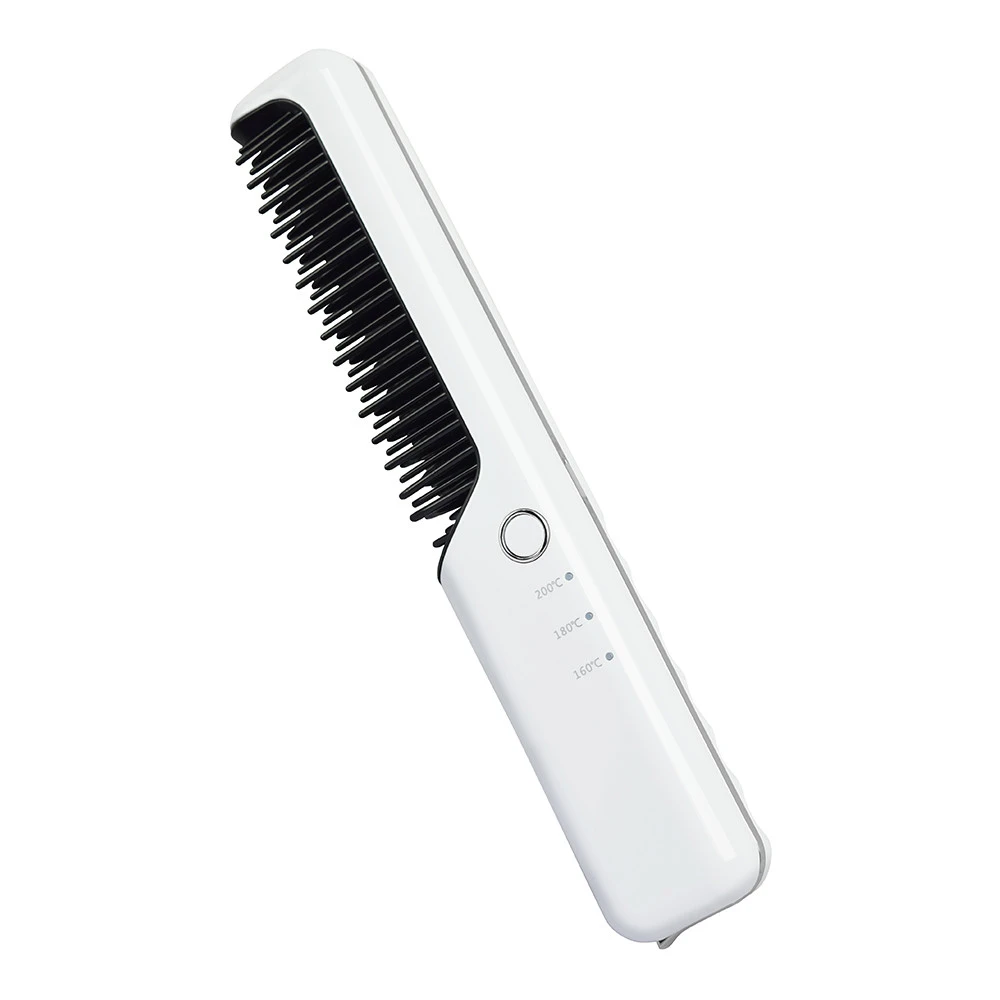 Best Selling Products Hair Straight Electric Brush Fast Moustache Straightener Comb