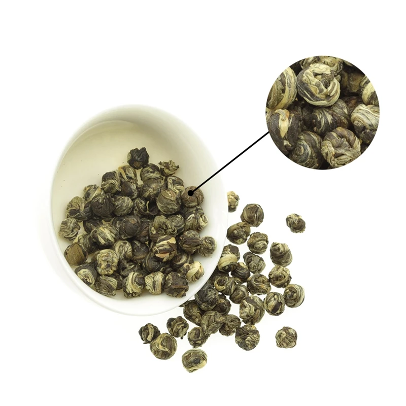 Best Spring First Grade Refined Quality Jasmine Pearl Scented Green Tea Ball Brands