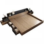 Bett Modern Queen Lit Storage Hotel Bedroom Sets Single King Size Double Wood Beds Frame