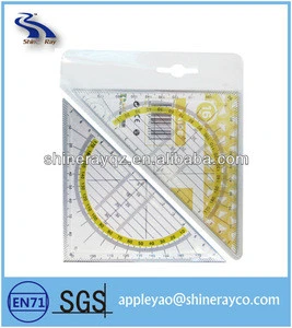 bevel protractor,flexible Soft PVC Ruler