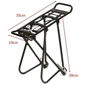 Bicycle Shelf MTB Road Bike Rear Rack Foldable Easy Use Aluminum Alloy for 24 26 28 inch 700c Bikes V Brake Cycling Accessories