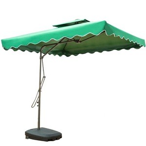Big Outdoor beach umbrella 2.5m hanging double layer cantilever garden patio sun parasol restaurant