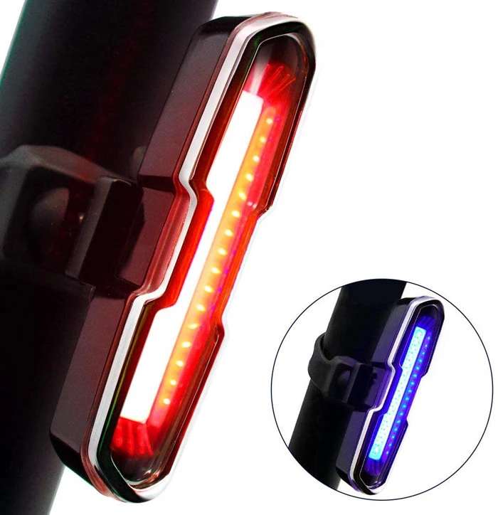 Bike tail light  super bright bike light USB rechargeable LED bike rear light