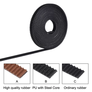 BIQU 3D Printer Parts PU Rubber Timing Belt GT2 6mm PU With Steel Core Open Timing Belt
