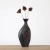 Import Black Art Restaurant Table Resin Luxury Flower Vase from China