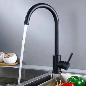 Black color brass kitchen faucets for wash basin tap