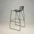 Import Black Iron Metal Frame Office Snake Area Furniture Dining Room Chair Casual Seating Wire High Bar Stool from China