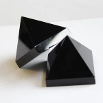 Black Obsidian Crystal Pyramid Crafts