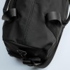 Black zipper travel bag small foldable duffel bag sport travel make up bag