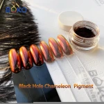BOKO New magic chameleon Pigment Black Hole Chameleon Pigment Black to Red chameleon pigment for car