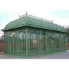Botou manufacturer of Durable and high quality galvanized Steel frame garden greenhouse for sale with glass HS-GREENHOUSE-1