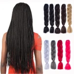 Box Braids Hair Synthetic Hair Weaves Synthetic Braiding Hair Extensions LSY Crochet Braids Hair