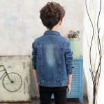 Boys denim jacket children denim trench coat boys