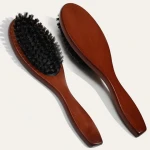 Brown Dutch Pig Mane Comb, Household Solid Wood Comb for Women