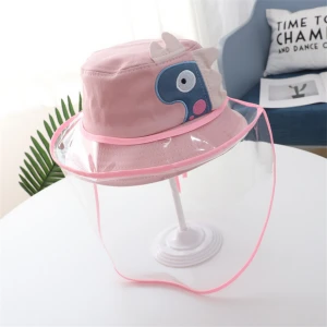 Bucket Hat With String Sombrero Protector Cara NinosAnti-Fog Fisherman Face Kids Hat Cotton Protective Kids Dongguan Hat