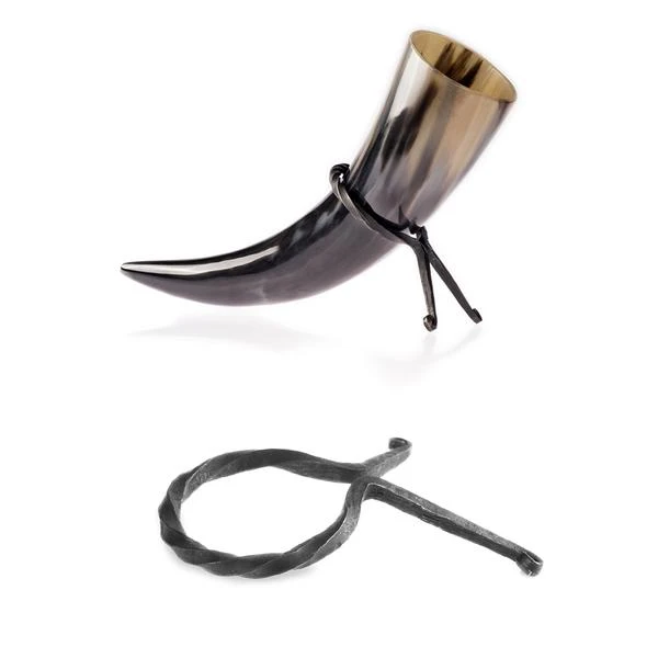 Buffalo/Ox Drinking Horn/Natural Viking Mug Drinking Horn Drinking Horn With Leather Strap