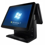 built-in printer dual screen retail pos system auto cash register machine