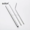 bulk cheap food grade 304 stainless steel recyclable straw set
