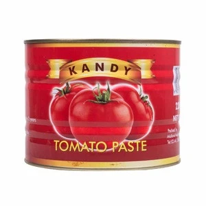 Canned Tomato Paste 28-30% Tomato Sauce in tins/drum/jars 2200gX6tins