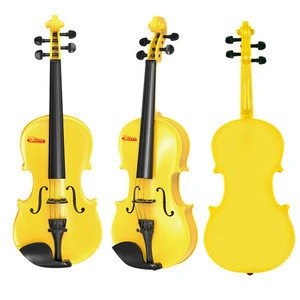 Cartoon kids musical instrument toy plastic delicate violin educational mini vionlin 1/4 toys