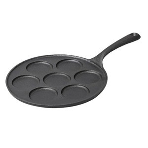 cast iron cookware 7 holes bakeware poffertje pan round cast iron poffertjes