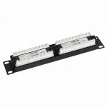 Cat6 UTP 12 Port Patch Panel with label window