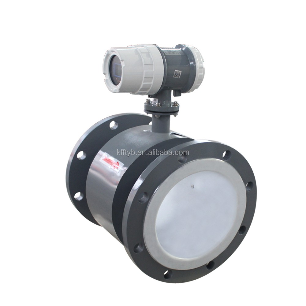 CE approved Integrated stainless steel big chemical liquid magnetic flowmeter Water Flow Sensor