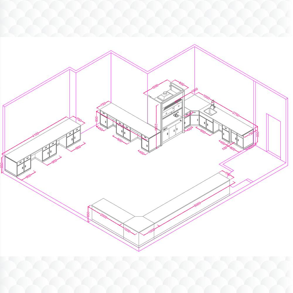 Buy Ce Certification Lab Design Layout Chemical Physical Laboratory Furniture from Guangzhou Ho