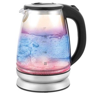 CE GS CB SAA ETL Rainbow color 1.8L Electric Glass kettle