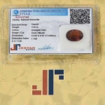 Certified Natural Hessonite Loose Gemstone with Free Necklace