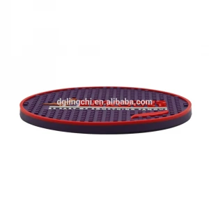 Cheap 3D custom plastic silicone rubber cup coasters for drinks