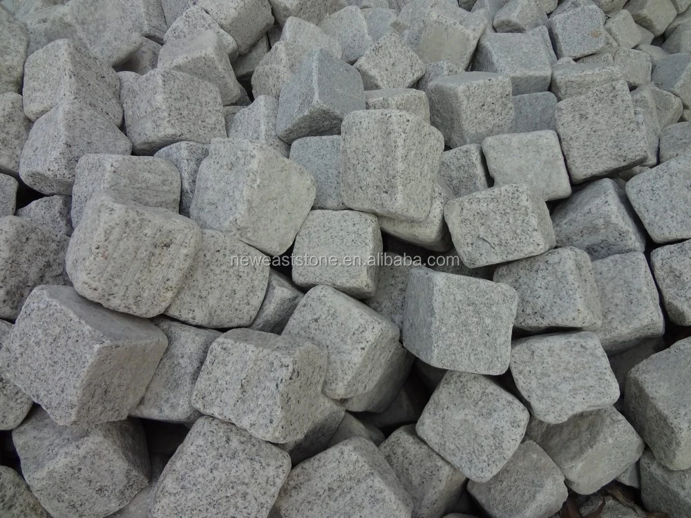 Cheap Tumbled Granite cobblestone walkway floor tile portuguesa price m2 for sale