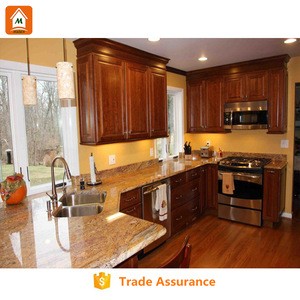 Buy Cherry Solid Wood Kitchen Cabinet And Modern Kitchen Cabinet Made ...
