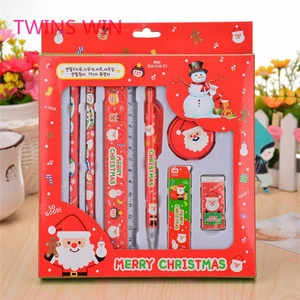 China 2018 Best Selling Luxury back to school cute stationery gift set christmas gifts ruler pencil stationery for student 153