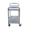 China Made Medical 2-tier stainless steel trolley hospital food trolleys