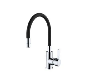 China Manufactory  100% pressure system tested ceramic cartridge black kitchen faucet
