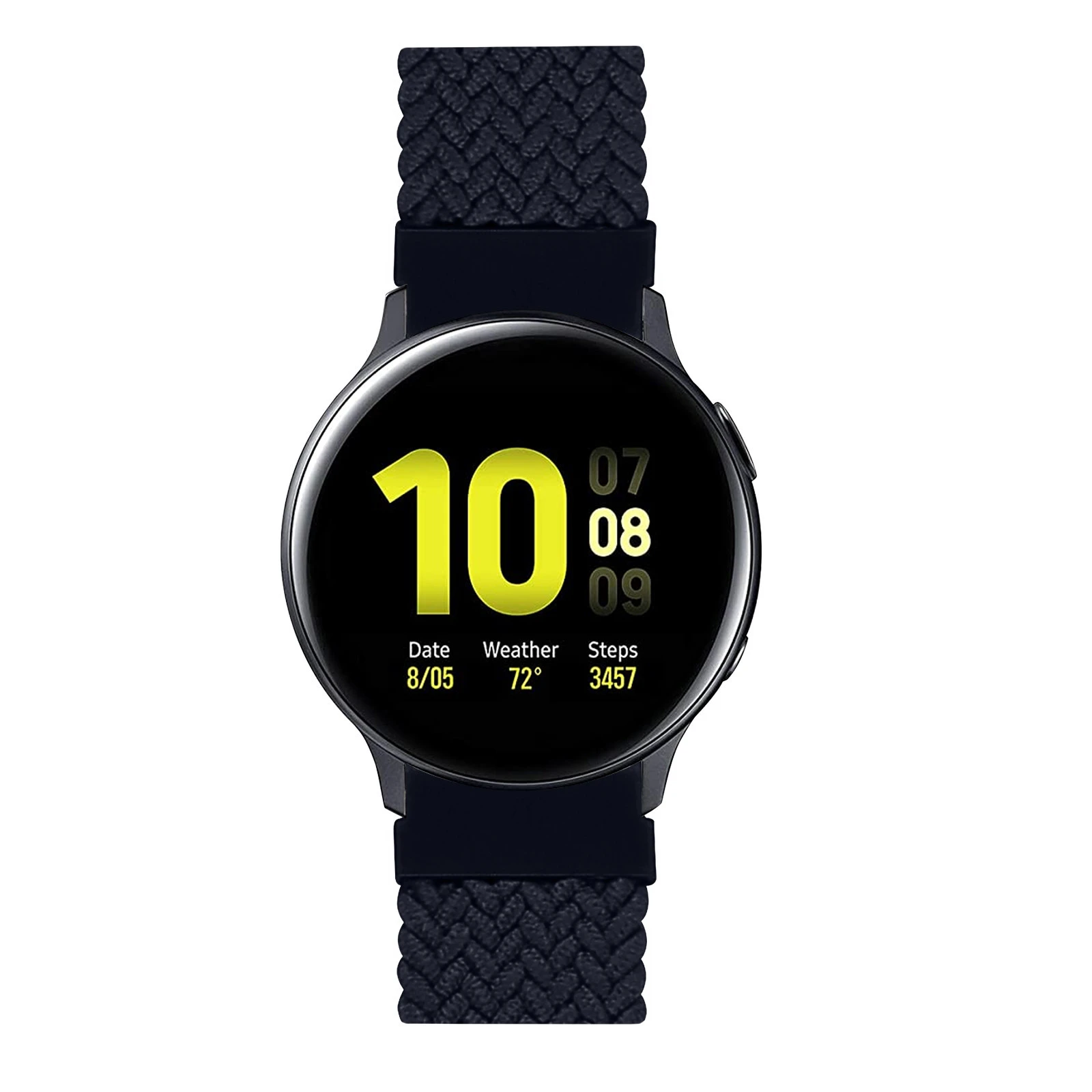 China new products 22MM nylon braided elastic strap integrated style for Samsung galaxy watch 3