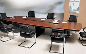 China Office Furniture Wooden Meeting Negotiation Table with Chair
